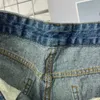 Kvinnliga jeans designer shorts kvinnor mode sommar bokstav skarv tryckt denim shorts casual jeans