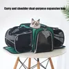 Porteurs de chats animaux de compagnie sort voyage transportable sac à dos d'été espace respirant grand-capacité et chien multifonctionnel