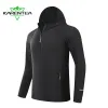 Jackor Running Jacket Reflekterande Summer Quick Dry Gym Coat Huven Jogging Solskydd Fiske utomhus Vandring Handrade tunna jackor