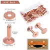 Bowls 100 Sets Copper Rivets And Burrs Washers Leather Fastener For Collars DIY Craft Supplies