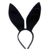 Party Decoration Ears Headband Plush Easter Cosplay Costume Accessories For Kids And Adults Rosy Black Christmas