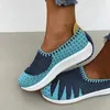 Casual schoenen 2024 Spring Fashion Women Flats Glip op Mesh Woman Light Sneakers Autumn Loafers Femme Basket 43