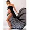 Zwangerschapsjurken Zwangerschapskleding Fotografie Props jurken voor fotoshoot Maxi -jurkjurken Zwangerschapskleding voor zwangere vrouwen premama Vestido 240413