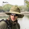 Outdoor Sun Hat for Men Summer Quick Drying Breathable Short Brim Bucket Women Hiking Fishing Safari Visor Cap Gorras 240403