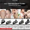 Shavers Foxsonic New Shaver for Men 7d Independent 7 Cutter Floating Head Waterproof Electric Razor Multifunction Trimmer för män