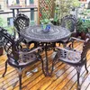 Camp Meubles en plein air tables en aluminium et chaises barbecue Barbelle Iron Art Courtyard Balcony Table Table