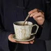 Cups Saucers Weihnachten Weinflasche Set Tee Kaffee Gläser Tasse für Porzellanbecher und Keramik -Tischgeschirrbars