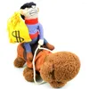 Dog Apparel Cowboy Rider Costume Suit: Clothes Knight Style With Purse Saddle Dress Clothing Pet