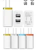 Metal Dual USB Wall Charger Phone Charger US EU Plug 21a AC Power Adapter Wall Charger Plug 2 Port for IP 11 Pro Max Samsung Xiao4312850