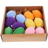 Decorative Figurines 12Pcs Easter Hanging Egg Ornaments Spring Farmhouse Tree (Mixed Color)