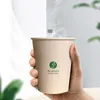 Tasses jetables Paies épaissies de 250 ml / tasse en papier tasse à haute température en papier-café boisson de fête