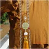 Earrings Necklace Set Arrivals 108 Beads Main Method Tassel Fringe Llowtail Beiyun Waist With Overlap-Weight Accessories Drop Delivery Dhank