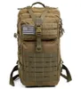 34L taktyczny pakiet szturmowy plecak armia Waterproof Waterproof Bug -Out Torba Mały plecak na wycieczki na zewnątrz Huntingkhaki4499226