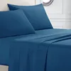 Set di biancheria da letto foglio in microfibra sprofondato 1800 da letto-lettiera-anti-vagabondo che si sbiadisce antive-ypoallergenic-4 pezzi (King Royal Blue)