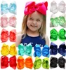 15pcs 8 polegadas Grostain Ribbon Armilhas de cabelos jacarés Girls Girls grandes cabelos grandes clipes acessórios para adolescentes crianças crianças LJ4982110