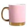 Becher ABSF -Becher Keramik Tasse Nordeuropa einfache Kaffeeliebhaber mit Gold Griff