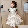 Girls Dresses Girl 2024 Eid Al Fitr Dress Printed Sweet Childrens Summer Clothes Kids For Drop Delivery Baby Maternity Clothing Otgip