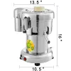 Juicers VeVor 370W Electric Juice Extractor Rostfritt stål kommersiell färsk juice Press Exprimidor Home Mini Juicer Squeezer Machine