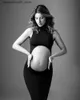 Maternity Dresses Pregnant woman photo Baby shower party milk silk wedding dress sexy hollow nightclub tight fitting dress Q240413