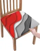 Stoelbedekkingen Red Black Gradiënt Moderne geometrische abstracte elastische stoelhoes voor Slipcovers Home Protector Stretch