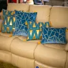 Poduszka luksusowa okładka haftowa do łóżka domowego trójkąt almofada wiszący cojines dekorativos para sofa dekoracje