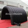 12MWX6MLX5MH (40x20x16.5ft) Aangepast gemaakt multifunctionele gigantische zwarte black opblaasbare tunnelt Tent -ingangspodium Cover Selectiekader voor evenementen