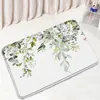 Bath Mats Rustic Flower Mat Pink Purple Floral Watercolour Plants Spring Scenery Room Carpet Home Decor Bathroom Non-slip Rug Doormat