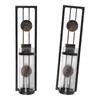 Candle Holders Set Of 2 Antique Style Wall Sconce Shelving Solution Decorations Iron Hanging For Pathway Office Yard Patio Dining Room