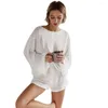 Heimkleidung 2024 Sommer Casual White Women's Nighthawd