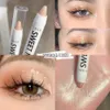 Glitter Highlighter Pen Waterproof Pearlescent Matte Diamond Brighten Lying Silkworm Eyeshadow Stick Korean Makeup Cosmetics 240408