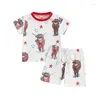 衣類セットJy Bayboy Outfits Toddler Western Cowboy Clothes Infant Girls Tシャツショーツセット夏のカウガールスーツドロップデリブオタゲ