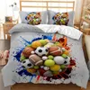 Bedding Sets 3d Sports American Football Set Single Bed Quilt Print Rugby Basketball Baseball Tennis Children Boy Duvet Cover Twin