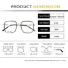 Lunettes de soleil Frames Trendy Ultra Light Titanium Acétate Lunes FaSt Men Men Optical Prescription Eyeglass pour femmes Myopie Eyewear