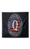 A dónde vamos uno, vamos todas las banderas Q, impresión digital 100D poliéster con tela de arandela de latón 3803607