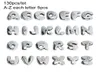 More Options DIY accessory Bead Caps 130pcs 8mm English Alphabet Slide Letters Charms Rhinestone Fit Pet collar Wristband keychain6161140