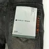 Jeans marca viola di alta qualità jeans jeans hip-hop lavato etichetta jeans etichetta nera riparazione bassa sollevare pantaloni di denim magri