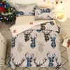 寝具セット4ピースボヘミアンセットエスニックスタイルのクリスマス布団カバー寝室の掛け布団