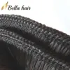 Vendita 9A Vergine peruviana Vergenna Human Hair 3 fasci di seta in tela dritta Estensione di trame forti Bellahair nero a doppia trama a doppia trama