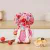 Decorative Figurines Kitchen Gnome Plush Home Decoration Holding Food Christmas Stuffed Doll Decor & Tiered Tray For Kids Women Men