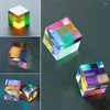 Garden Decorations Fashion Rainbow Maker Good Refractive Index Multi-color Glass Easy To Clean Cube Light Prism Household