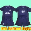 Kids Scotland 2022 Rugby Jersrys Home Seleção Nacional da Escócia Scotland Camiseta Polo Rugby Jersey Mens camisas 2021 Novo Copa do Mundo Sevens Treinando Kits Full Kits Conjunto