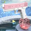 Sable Player Water Fun New Water Gun Gun Electric Pistol Tiring Full Automatic Summer Beach Toy For Children Boys Girls Adults Q240413