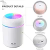 Humidifiers Air Humidifier Portable Mini USB 300ml H2O Aroma Diffuser With Cool Mist For Bedroom Home Car Plants Purifier Humificador