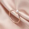Cluster Rings 925 Sterling Silver Ring Korean version av Women's Pearl Open Finger Wedding Anniversary Party Luxury Jewelry