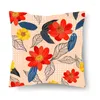 Oreiller nordique ins style tropical fleur fleur motif d'oreiller canapé canapé siège de siège d'auto ornement créatif décoration de la maison