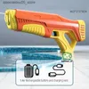 Sabbia gioca ad acqua divertente pistola ad acqua giocattoli elettrici squirt d'acqua automatici con alta capacità per i giocattoli per esterni super potenti più forti per bambini più di qualità Q240413