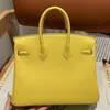 10A Top Designer Women Bag Brand 25 ручной работы высококлассной восковой линии Swift Кожаная розовая роскошная классическая мода Большая сумка.