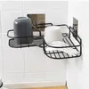 Kitchen Storage Drainer With Suction Cup Corner Rack Holder Frame Shower Shelf Organizer Home Supplies Bathroom Accessories Tool