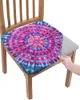 Stol täcker färg retro tie-dye elasticitet 2 st om täckning kontor datorstol skyddar hem kök matsal slipcovers