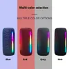 Outdoor camping portable colorful subwoofer with card insertion wireless Bluetooth speaker